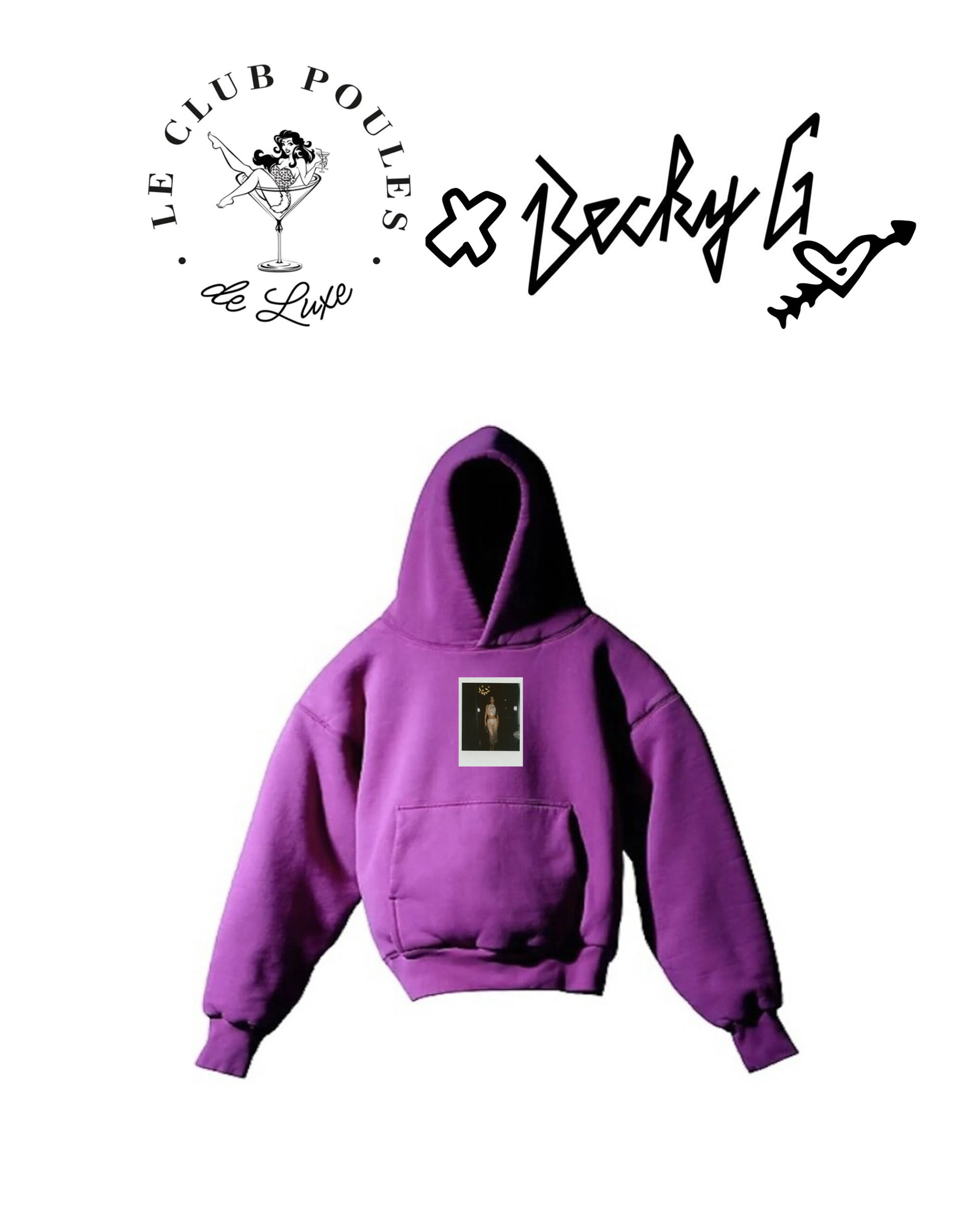 ClubPoulesDeLuxe × BeckyG – Purple Hoodie